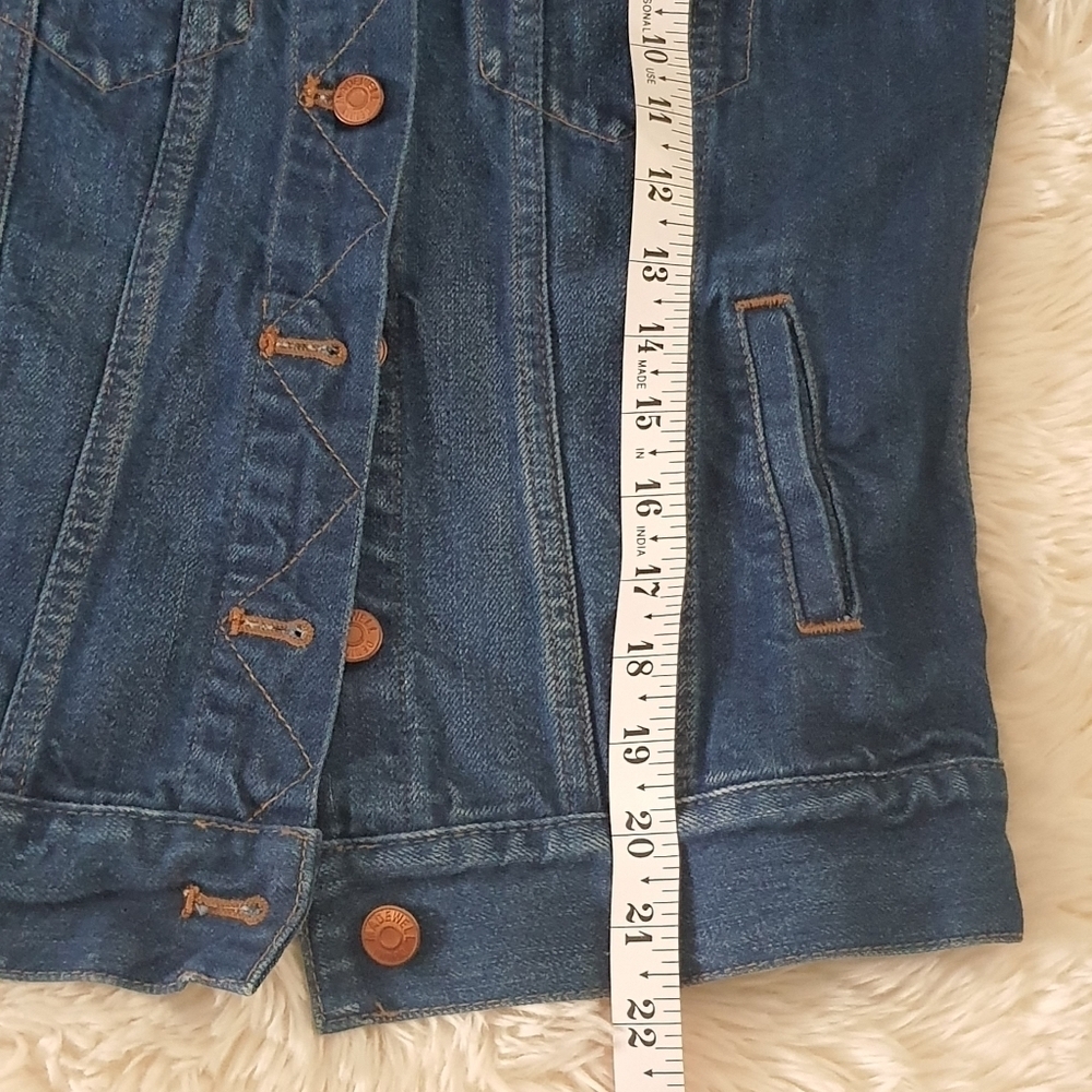 Madewell Trucker Jean Jacket Womens XS Blue Denim 100% Cotton - Picture 11 of 11